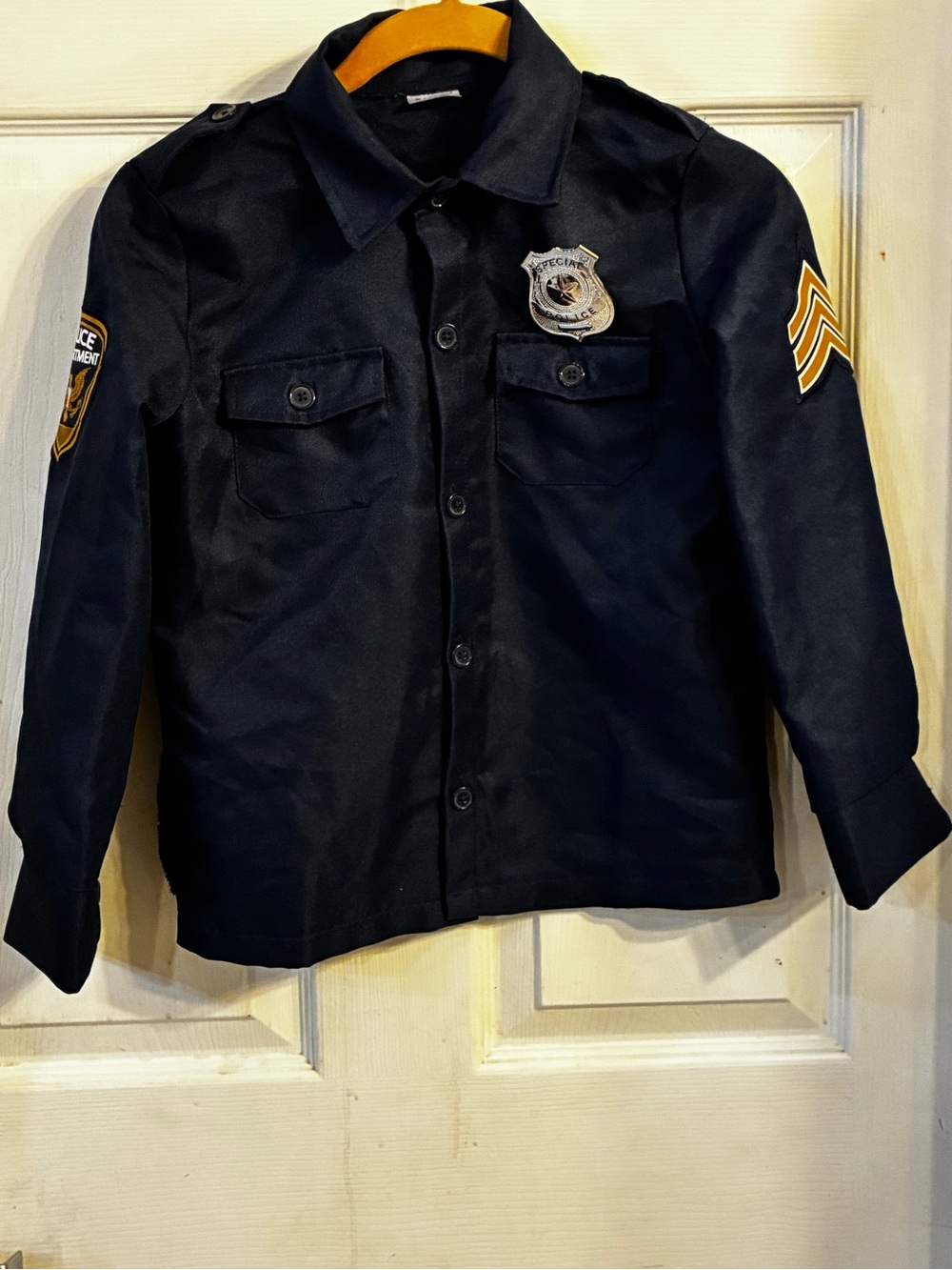 Spirit Halloween Kids Police Officer Costume Outfit, Size: M